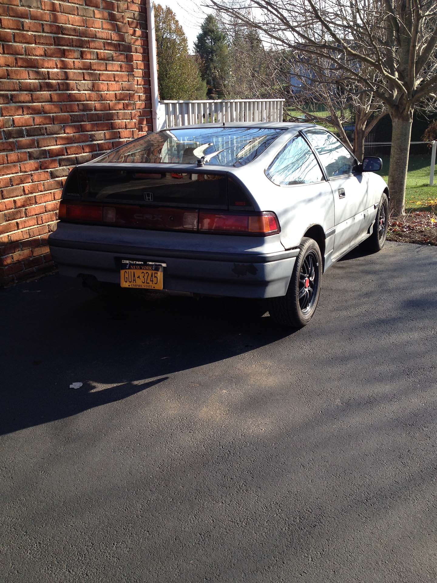 CRX with NY License Plate